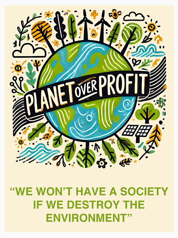 Planet Over Profit by PixelCraftArt