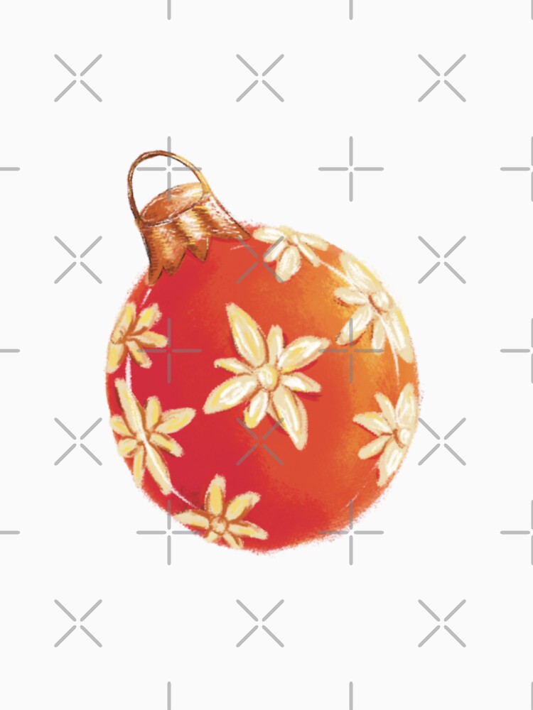 red and gold Christmas ornaments by rainyhst