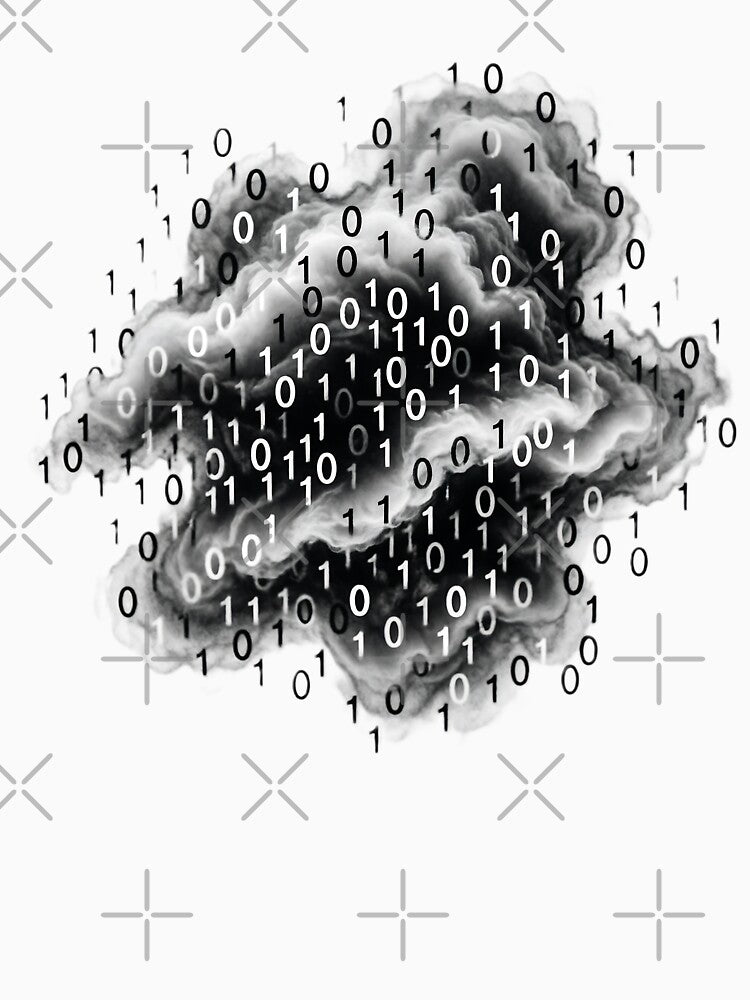 Cloud Computing Binary Art For Developers by eikulabs