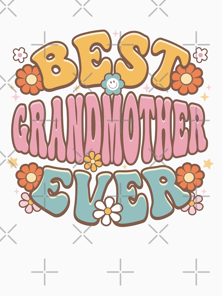 Best Grandmother Ever Groovy Retro by jmbeezee