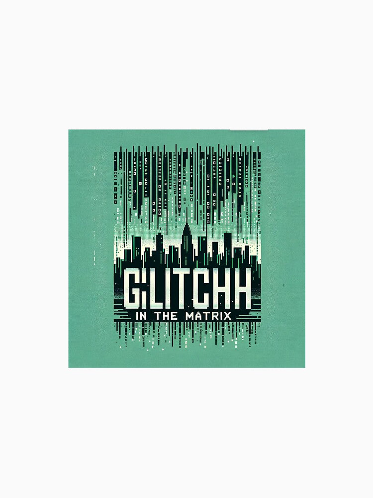 Glitch in the Matrix - Digital Disruption Art Print by gofra-design