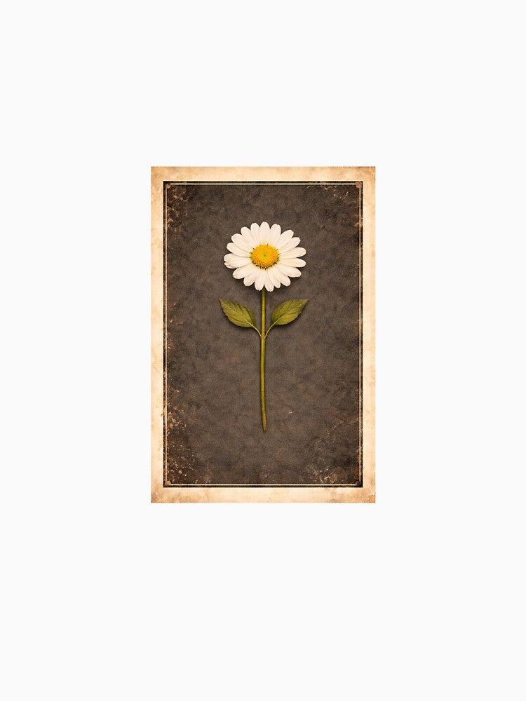 Electric Herbarium White Daisy by Dreamweavemerch