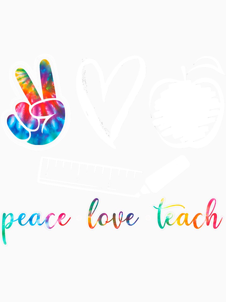 Peace Love Teach School Teacher Class by unassertive19