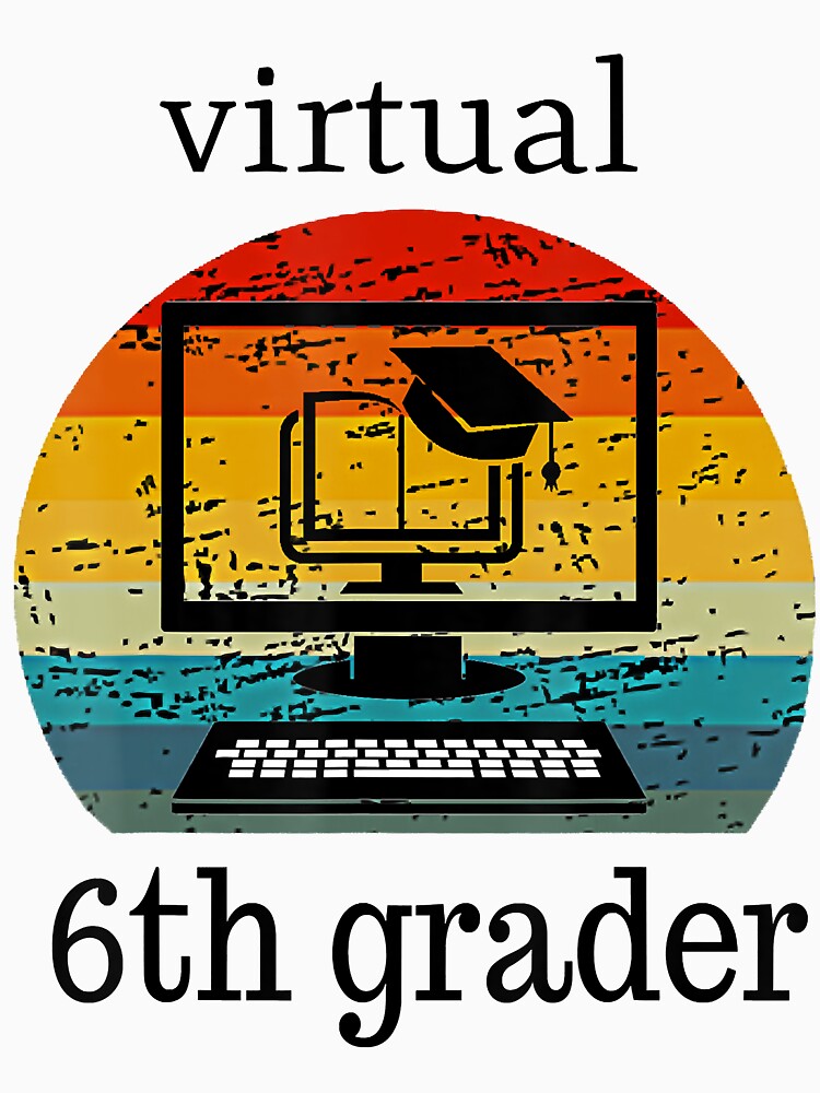 Virtual 6th grader vintage Distance Learning Back to School by Lykhota97