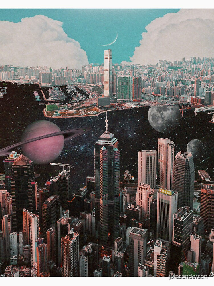 Space City Retro Collage by julesanderson