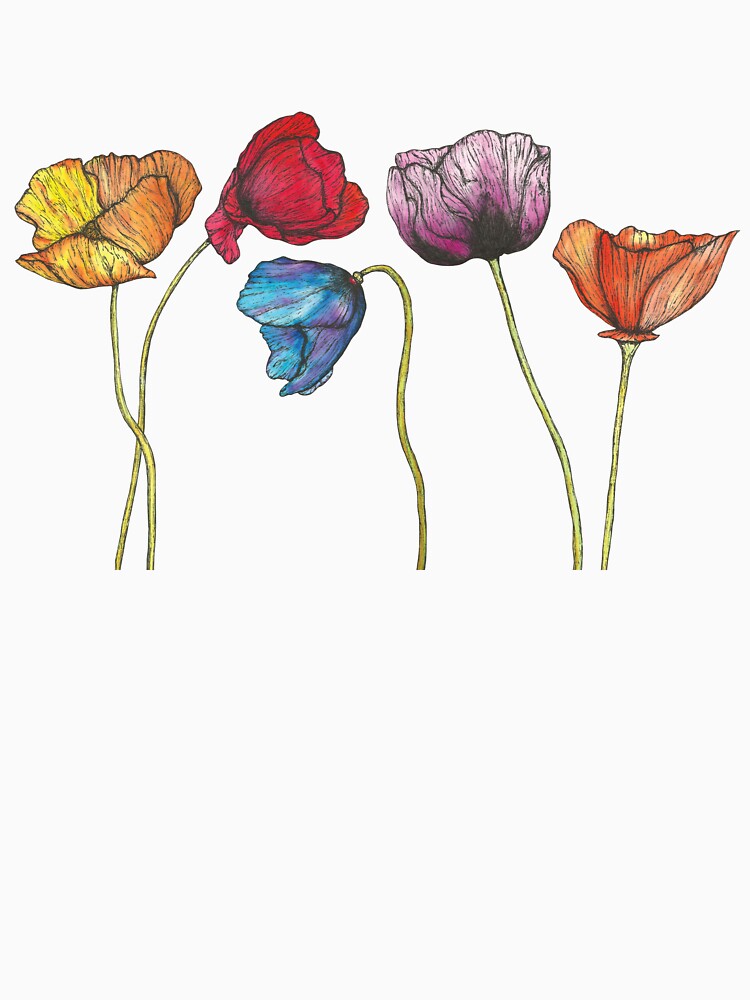 Colourful Poppies by SerenSketches