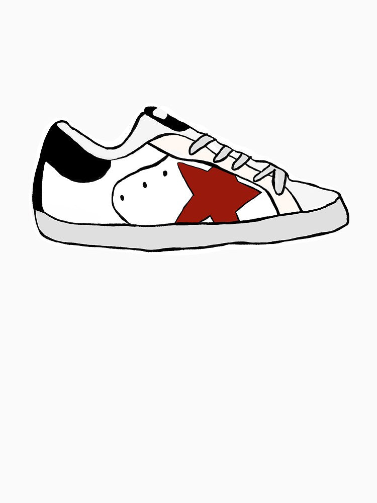 Burgundy Golden Shoe by thegildedgoods