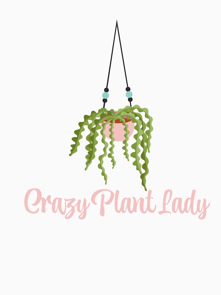 Crazy Plant Lady | Pink | House Plants | Plants | Plant Lady | Plant Lover | Gardener | Gardening | Plant on a Stool by ShoniwDesigns
