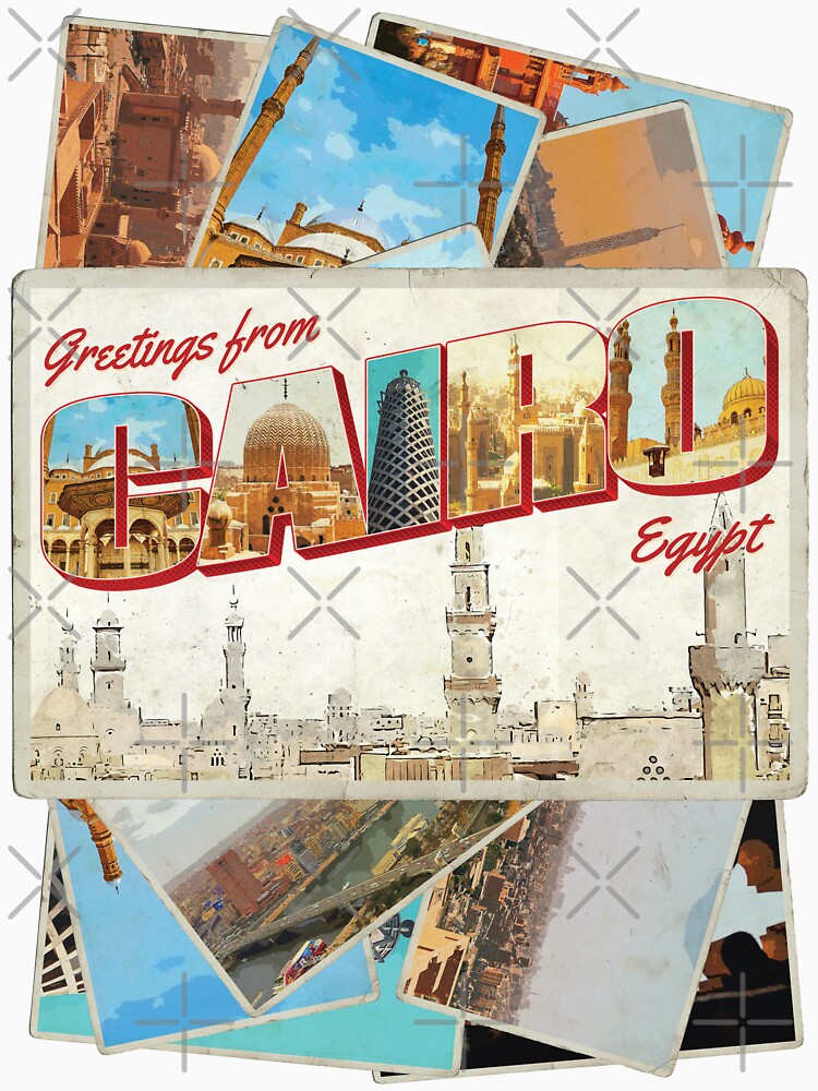 Greetings from Cairo in Egypt Vintage style retro souvenir by DeveloperProp0