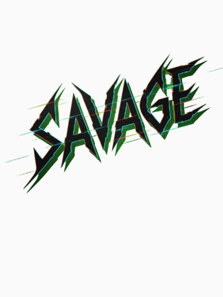 Savage - Sharp Edgy Bold Typography Statement Design by Dragon's Ascent