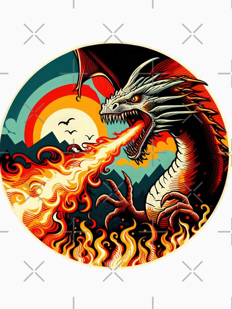 vintage Fire Fury of the Dragon by Expressions-Sel