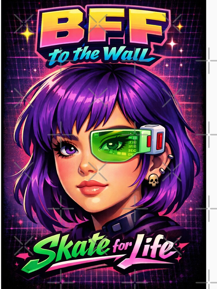 Radar Purple Hair. Retro Vision. Skate for Life. by Saturnspx