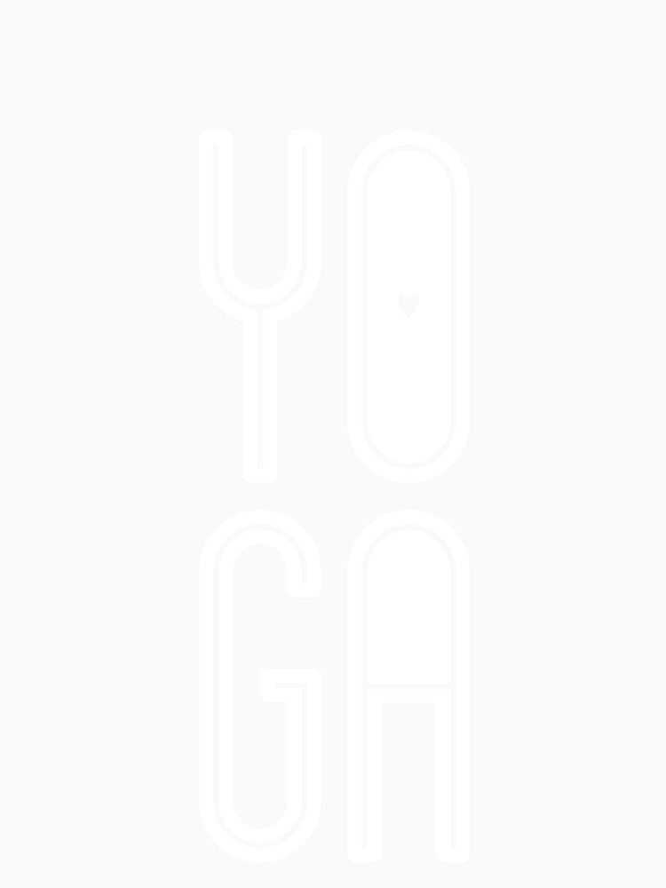 YOGA - White on Blue by MILESTYLES