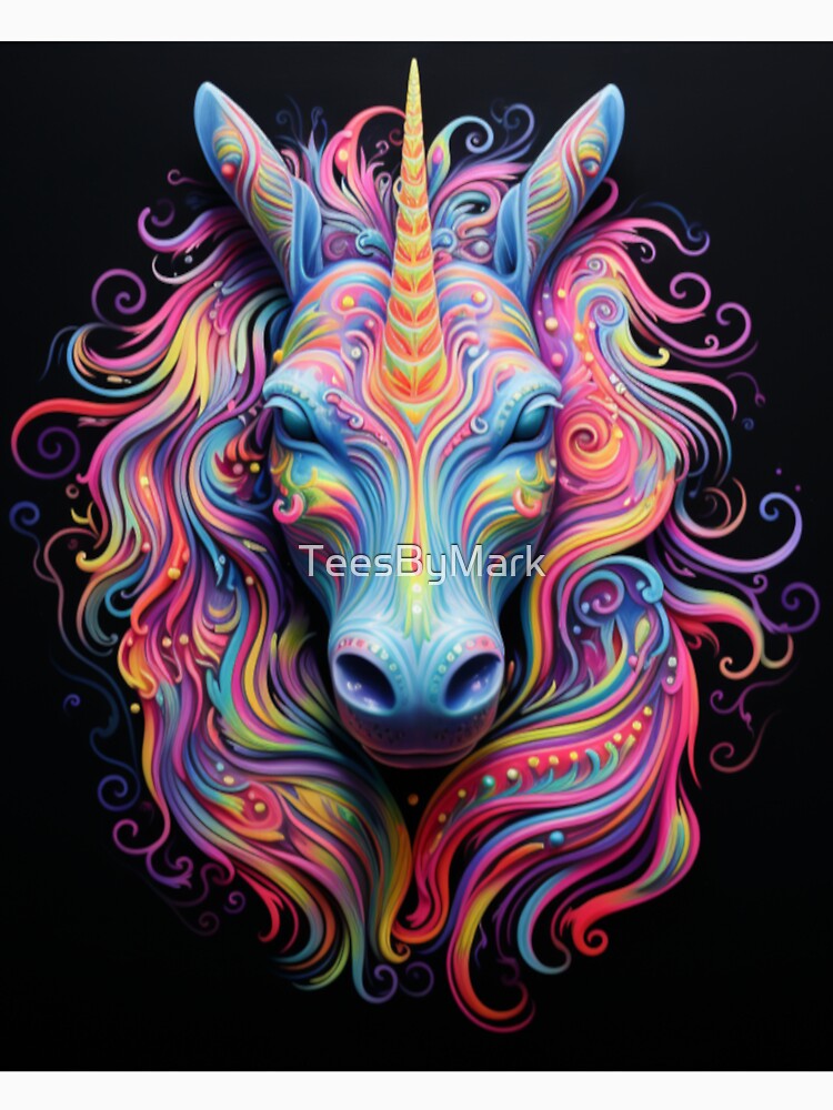Unicorn Dreams Fantasy Portrait by TeesByMark