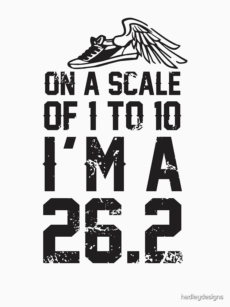On a scale of 1 to 10 cross country marathon runner gift by hadleydesigns