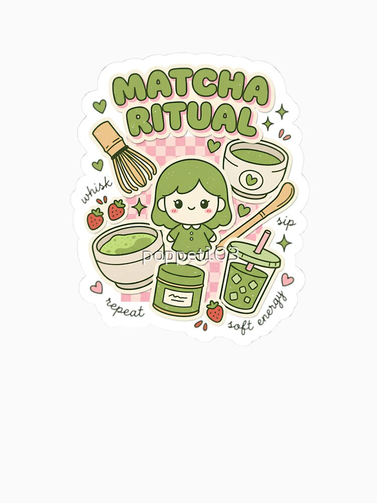 Matcha Ritual | Cute Matcha Lovers Gift by poppet103