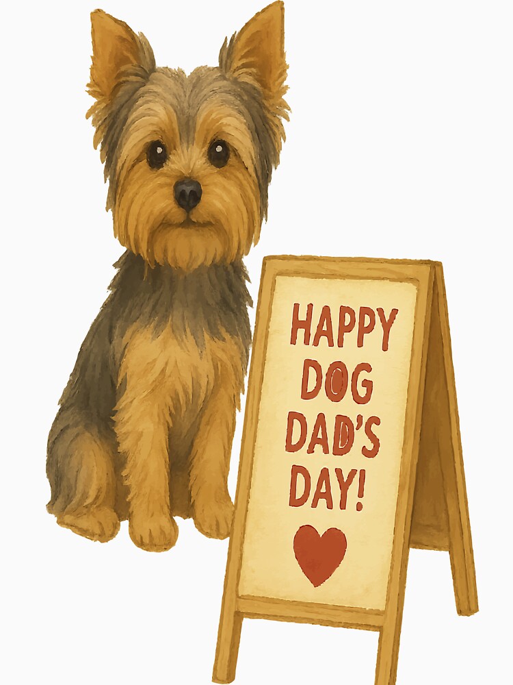 Yorkie Love for Dog Dad’s Day by AbstractAnom