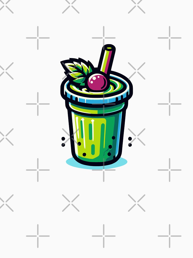 Matcha Bubble Tea by LifmusGoDesigns