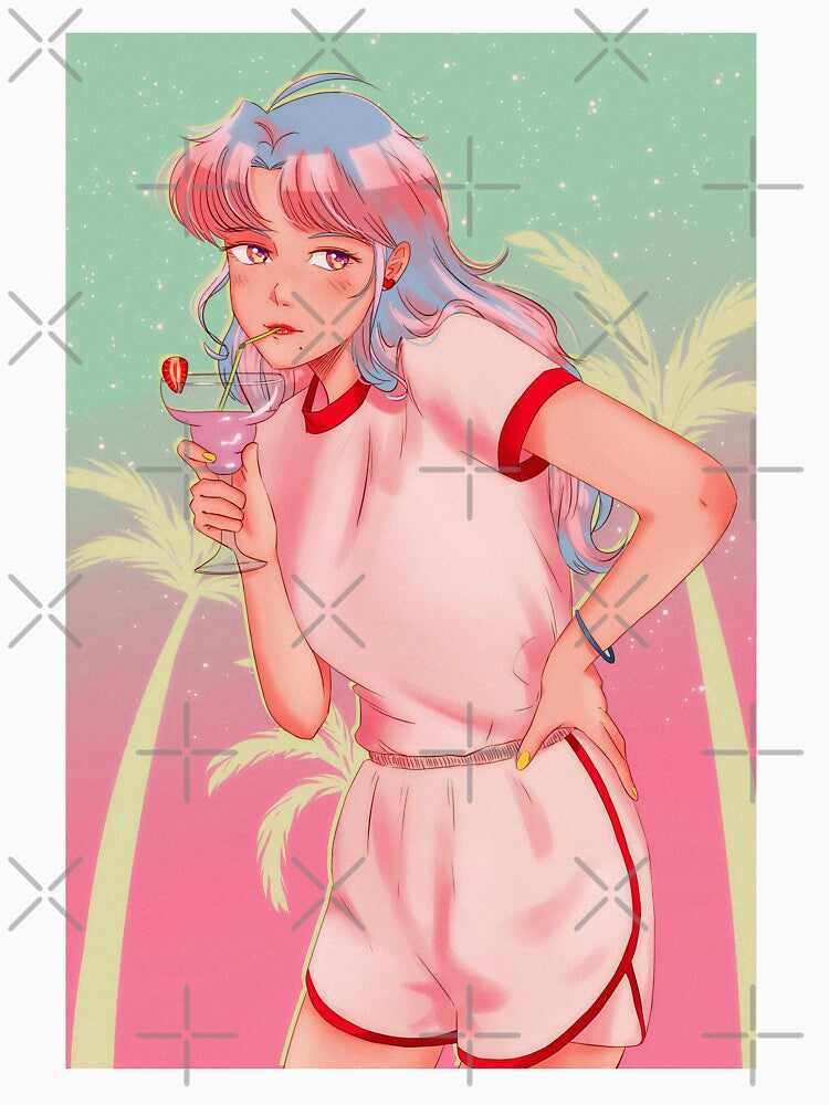 strawberry milk by vhsfruit designs