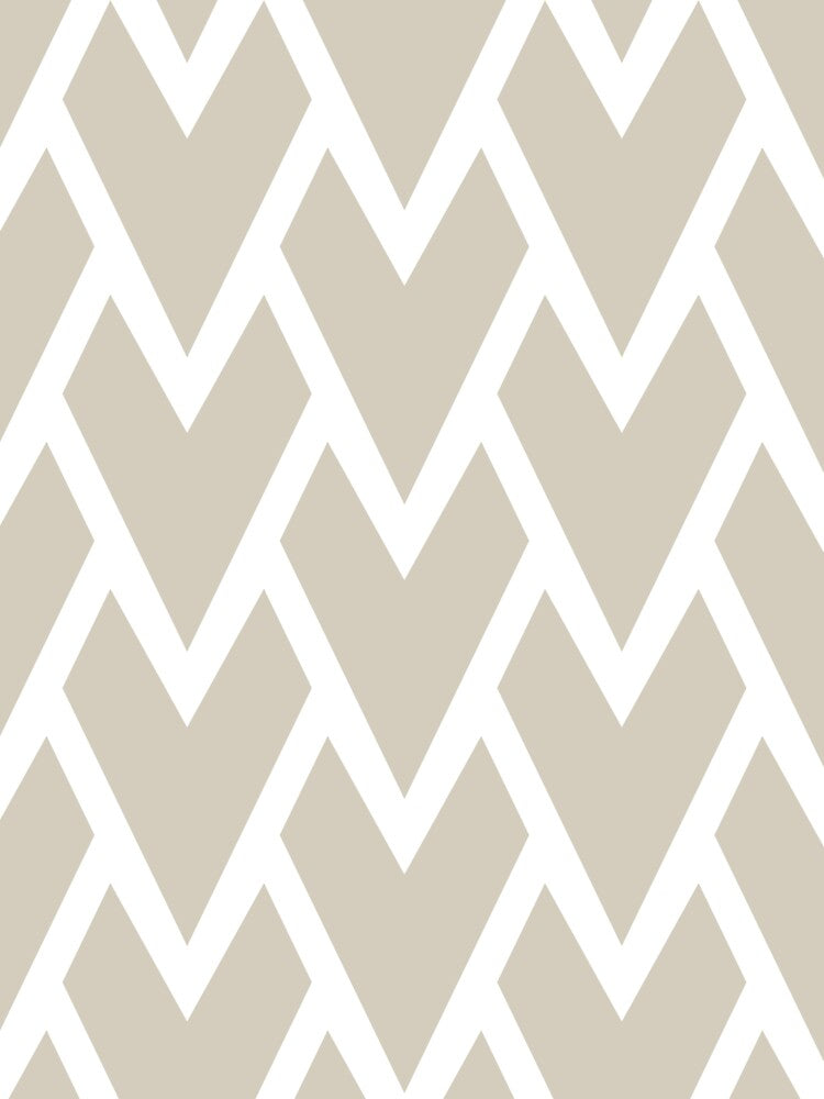 Beige and White Tessellation Line Pattern 17 Pairs DE 2022 Trending Color Bay Salt DET642 by ColorOfTheYears