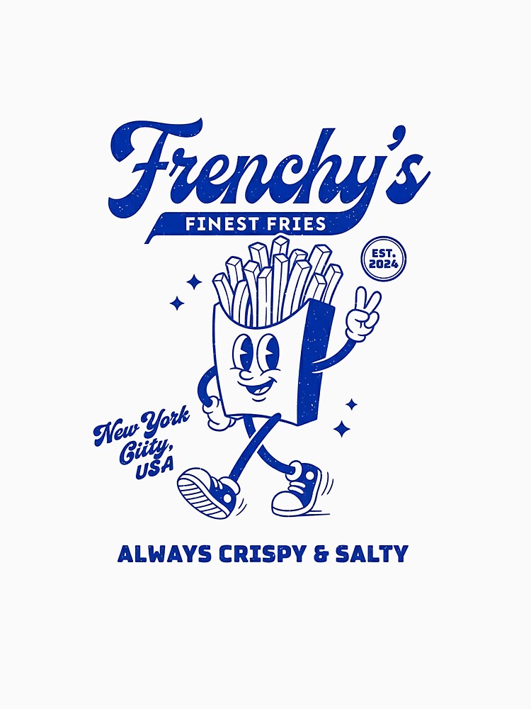 Frenchy's Vintage Cartoon Fries Mascot Diner Design by HoopeStylee
