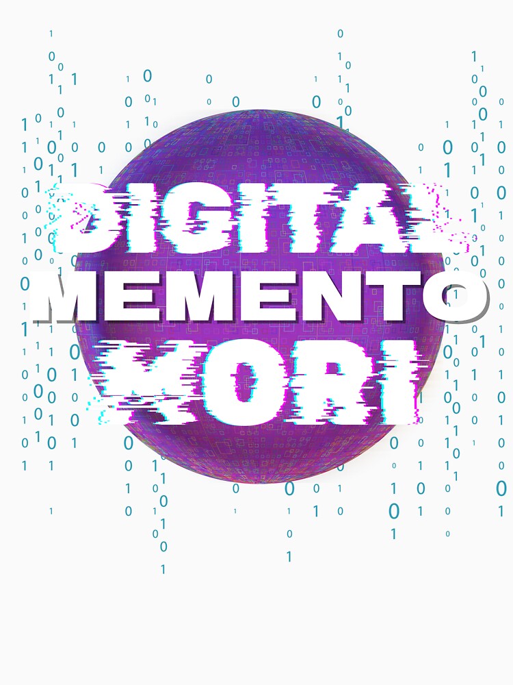 Digital Memento Mori - Glitch Art Tech Graphic by JB-designstudio