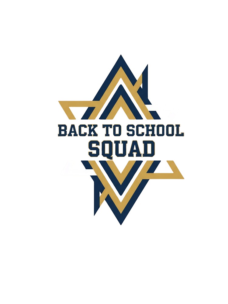 Back to School Squad geometric collegiate teacher team gift by language-des