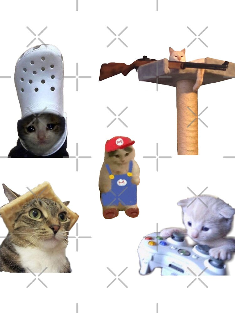 Funny Cat Memes Sticker Bundle by teaisfantastic