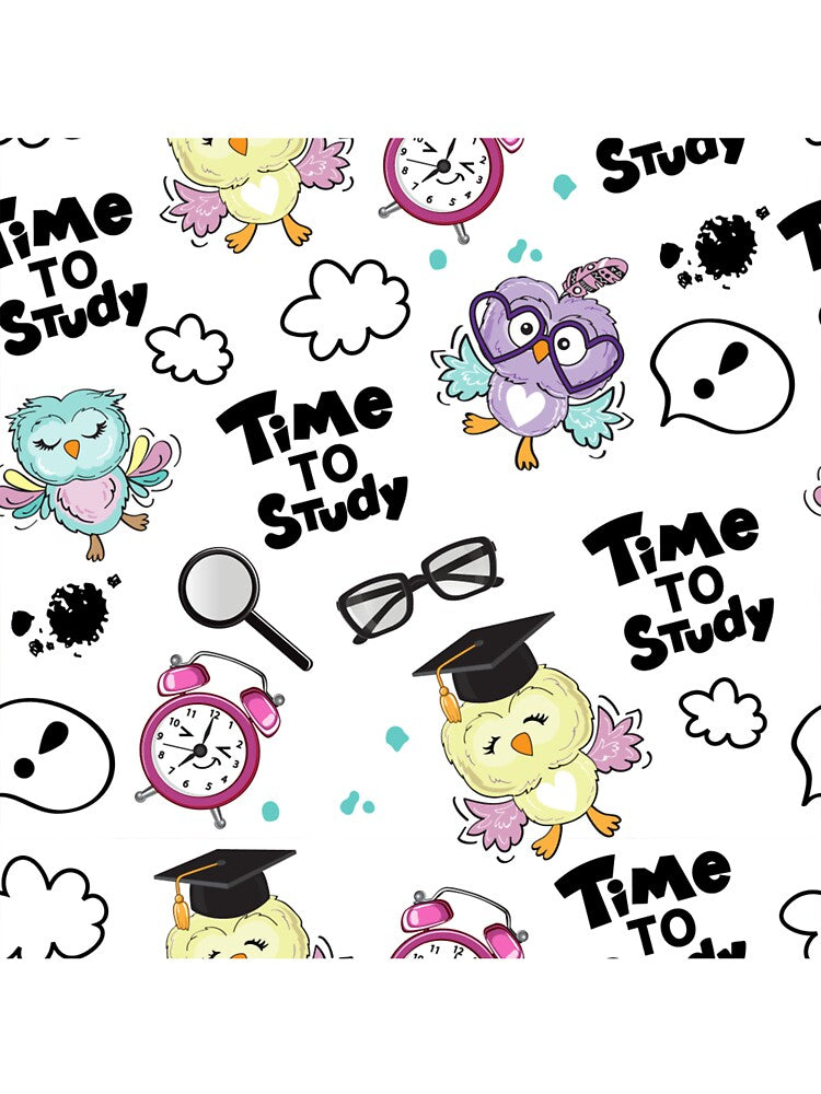Owl Teacher Seamless Pattern by Vanthuandesign