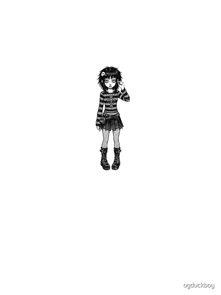 Goth Grunge Anime Girl Alt Aesthetic Art by ogduckboy
