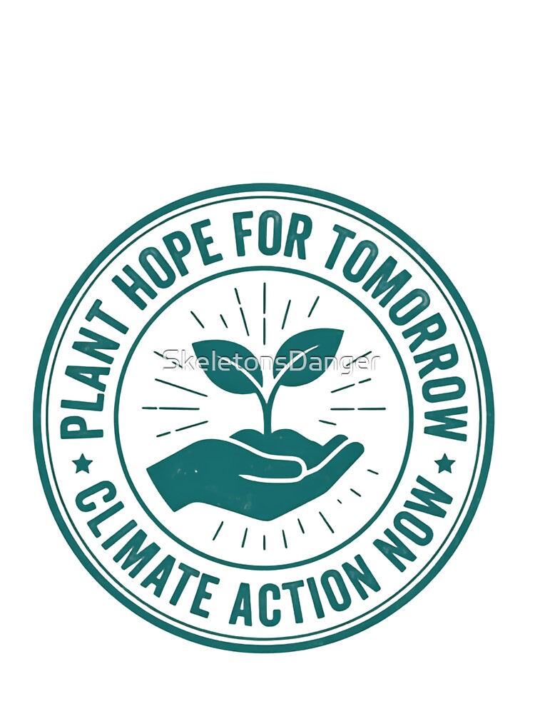 Save The Planet Plant Hope For Tomorrow And Support Climate Action Now by SkeletonsDanger