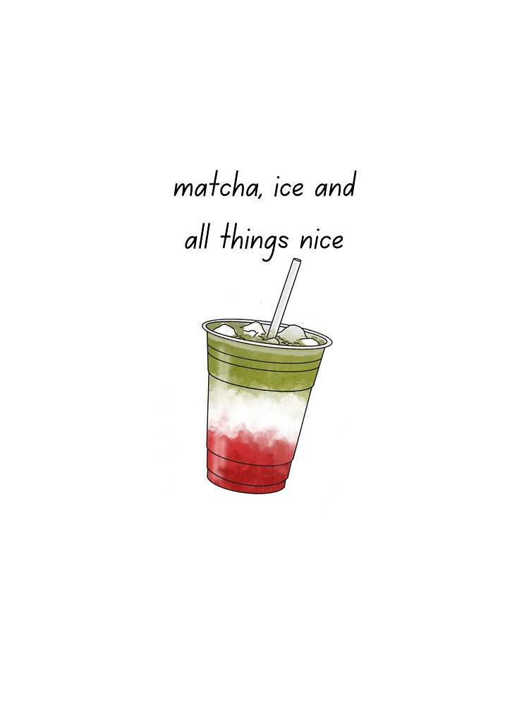 Matcha, Ice and All Things Nice – Iced Matcha Lover Aesthetic Design by My Gluten Free Life UK