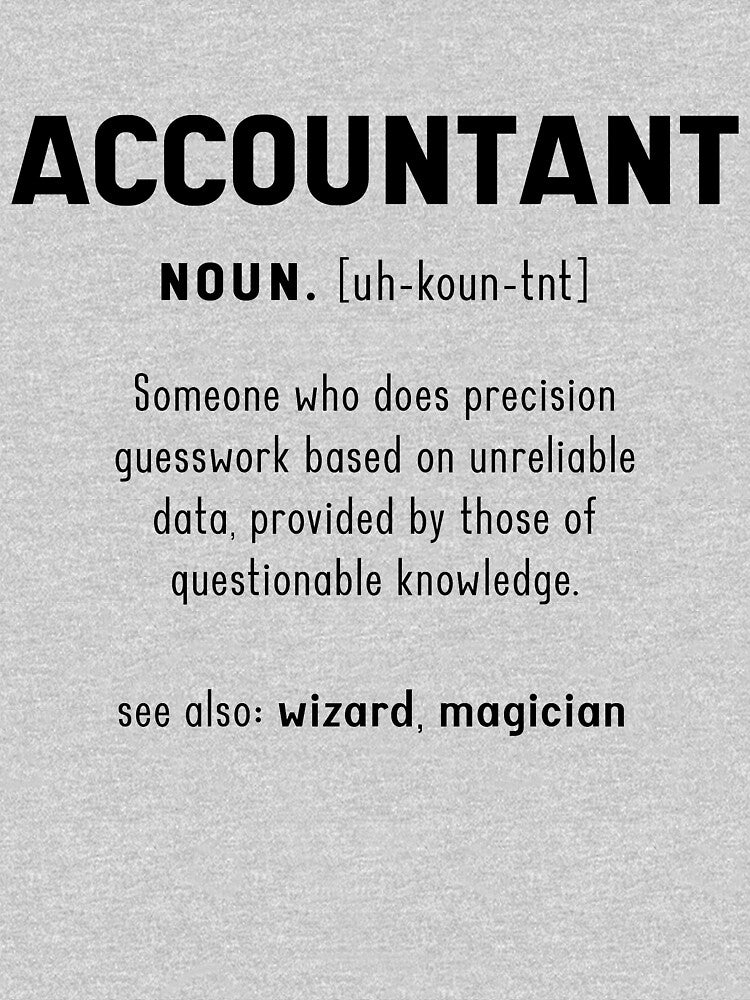 Accountant Definition Wizard, Magician - Accountant Cool Job Gift by DiogoCalheiros