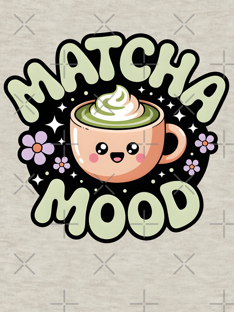 Matcha Mood | Just One More Matcha Cat | Cute Kawaii Aesthetic| Macha Mood | Funny Cozy Mood Design Classic T-Shirt by Raw Tigers