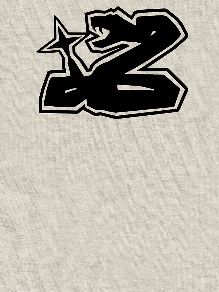 Y2K Cyber Star Serpent - Distorted Snake Grunge Streetwear by Kromatik