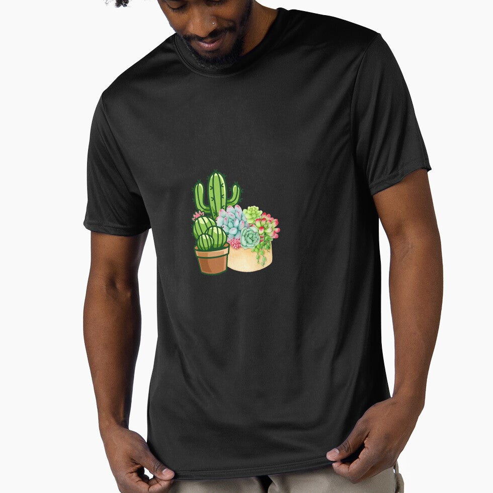 Watercolor Succulent Garden and Cactus Pot Art by Akira Design Store