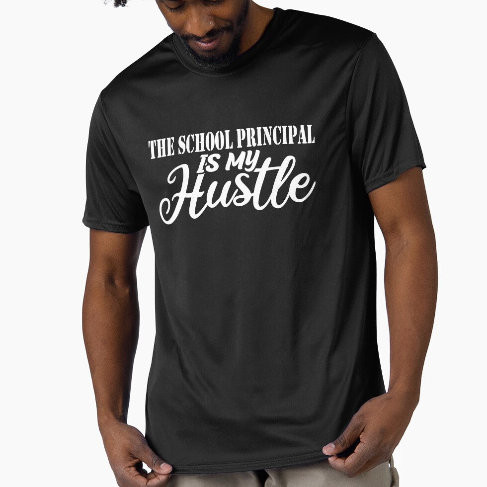 The School Principal Is My Hustle - Funny The School Principal Quote Gift Idea For Men and Womens by Mmmm3344