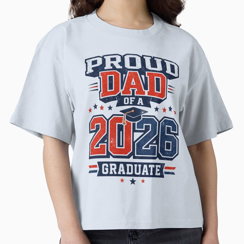 Proud Dad Class of 2026 Graduation Shirt – Varsity Style Design by EventDrop