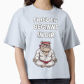 Bulldog in judo uniform finds peace in meditation by Schwefli
