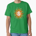 Celestial Sun Face Vintage Boho Art Sticker by LinaDesign Store
