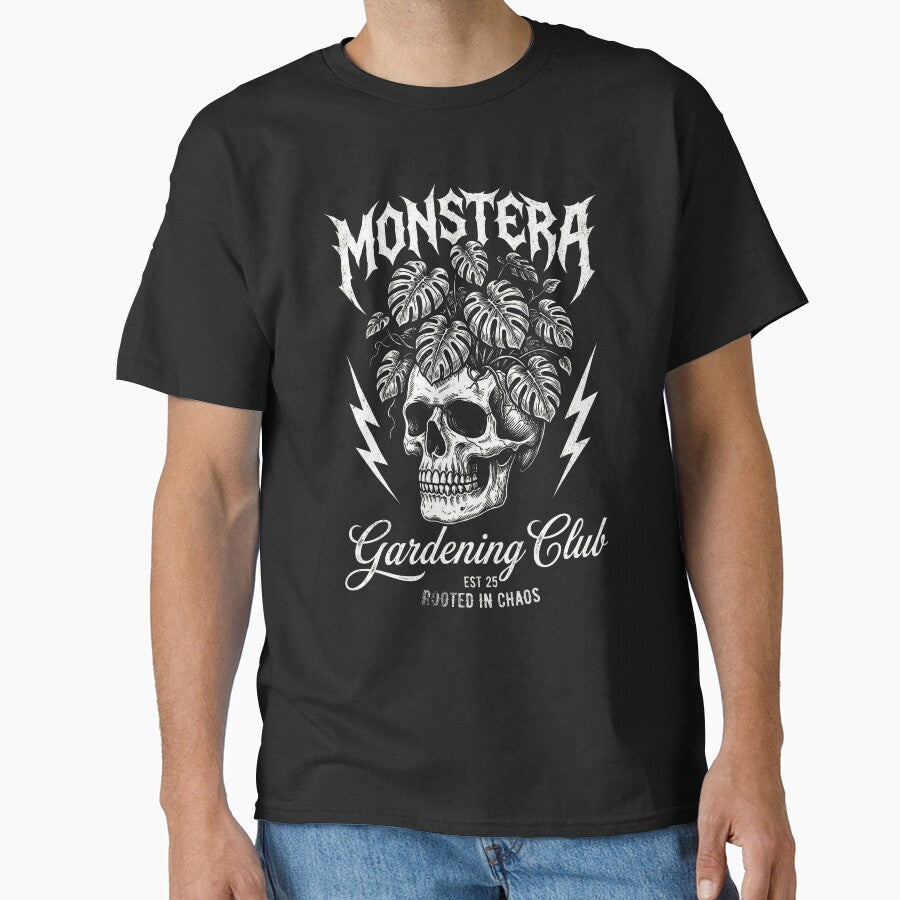 Monstera Skull Metal Gardening Club by AdyKurniawan