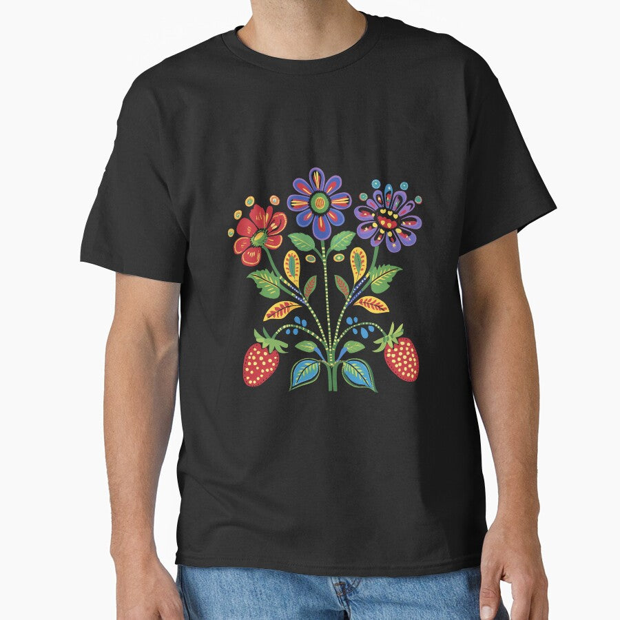 Anishinaabe Floral With Ojibwa flowers by YalenArt