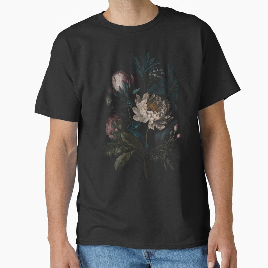 Dark Academia Peony Botanical by ArtShopScaly