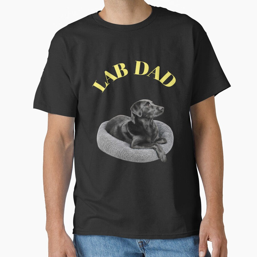 LAB DAD BLACK LABRADOR RETRIEVER DOG LOVER GIFT by PRINTSCHARMINGM