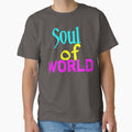 Soul of World • Retro Neon Grunge Typography Design by Faali950