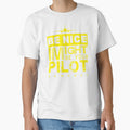 Be Nice I Might Be Your Pilot Someday yellow version Aviation Aircraft T-Shirt by Aerolovers