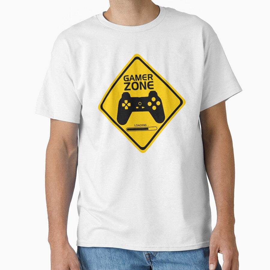 GAMER ZONE Loading computer electronic video game funny by SolidEarthArt