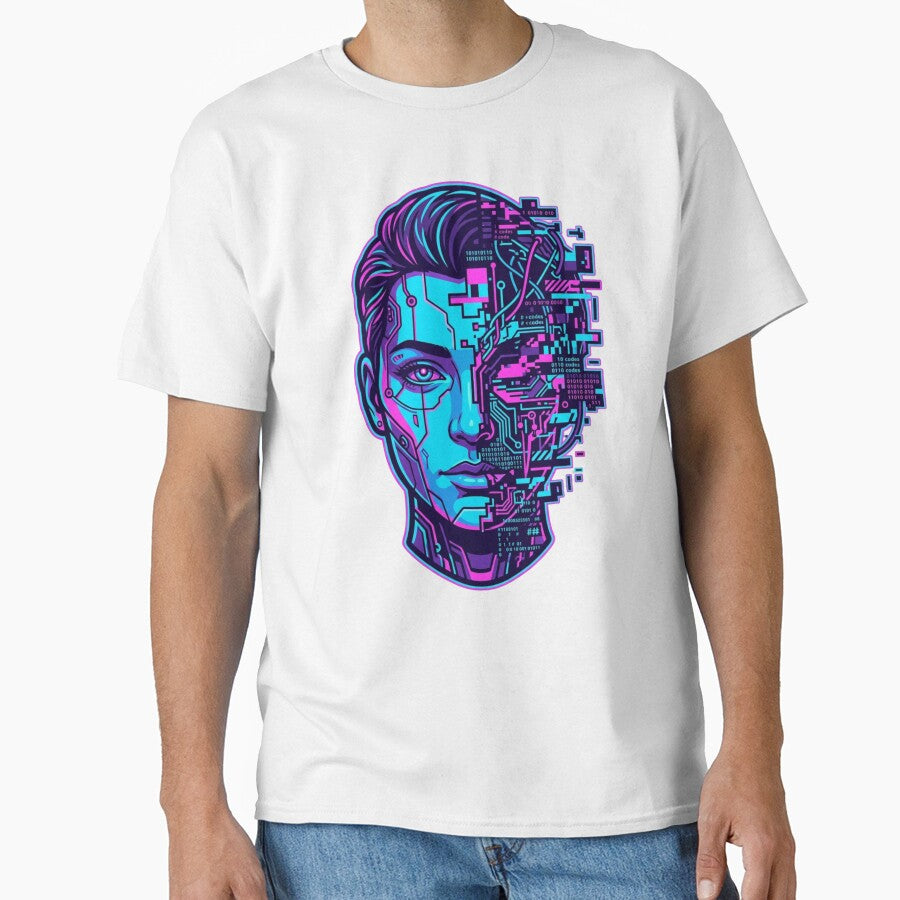Broken System  Cyberpunk Hacker Shirt by KurtByteStudio