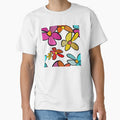 Fun Retro 60s Hippy Groovy Flower Power - Caroline Laursen Original by Caroline Laursen