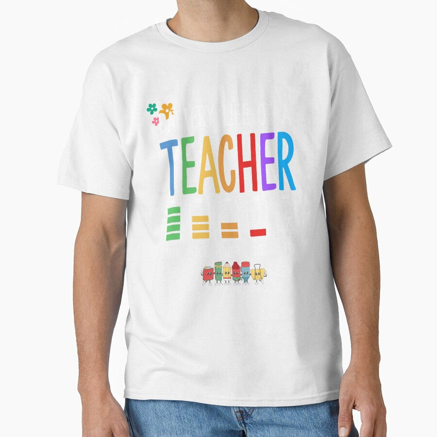Funny Teacher Battery Life Colorful School Week Design by deslydesign